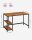 VASAGLE Schreibtisch braun rechteckig, 4-Fuß-Gestell schwarz 120,0 x 60,0 cm