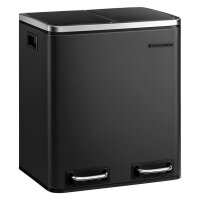 SONGMICS Mülltrenner 2x 15,0 l schwarz, 1 St.