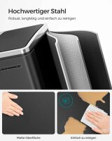 SONGMICS Mülltrenner 2x 15,0 l schwarz, 1 St.