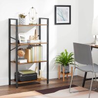VASAGLE Bücherregal braun, schwarz 66,0 x 30,0 x...