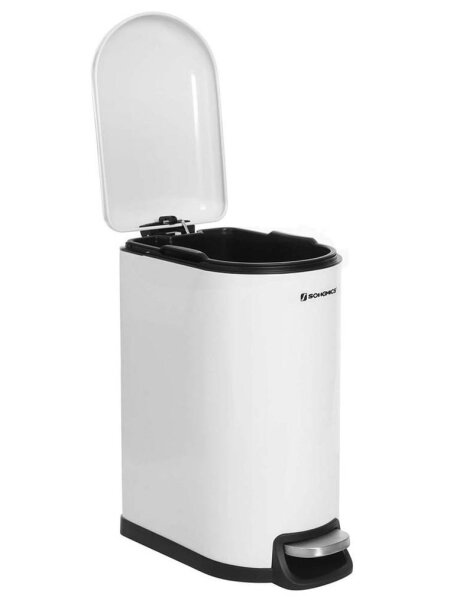 SONGMICS Mülleimer 10,0 l weiß, 1 St.