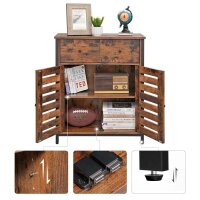 VASAGLE Sideboard, LSC86BXV1 braun 70,0 x 30,0 x 80,0 cm, 1 St.