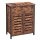 VASAGLE Sideboard, LSC86BXV1 braun 70,0 x 30,0 x 80,0 cm, 1 St.
