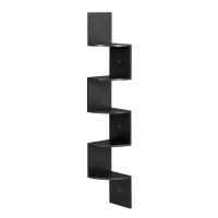 VASAGLE Eckregal schwarz 20,0 x 20,0 x 126,0 cm, 1 St.