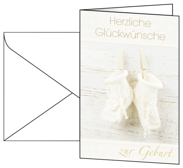 SIGEL Glückwunschkarten Baby DS040 DIN A6, 10 St.