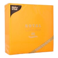PAPSTAR Servietten orange 3-lagig 40,0 x 40,0 cm, 50 St.