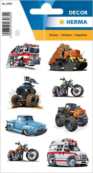 HERMA Aufkleber 3085 American Cars, 24 Etiketten