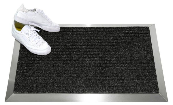 SZ Metall Fußmatte schwarz 60,0 x 90,0 cm