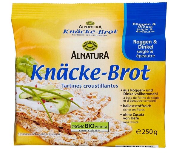 ALNATURA Bio Roggen & Dinkel Knäckebrot 250,0 g, 1 St.