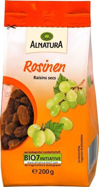 ALNATURA Bio Rosinen Trockenfrüchte 200,0 g, 1 St.