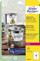 AVERY Zweckform wetterfeste Folienetiketten L4774-20...