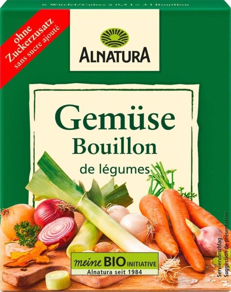 ALNATURA Bio Gemüsebouillon 1x 6 St.  ( 2972077002 )