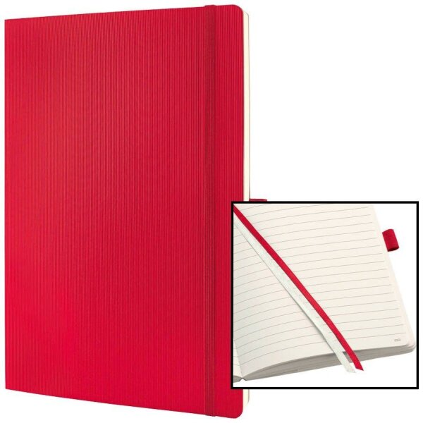 SIGEL Notizbuch Conceptum® ca. DIN A4 liniert, rot Softcover 194 Seiten, 1 St.
