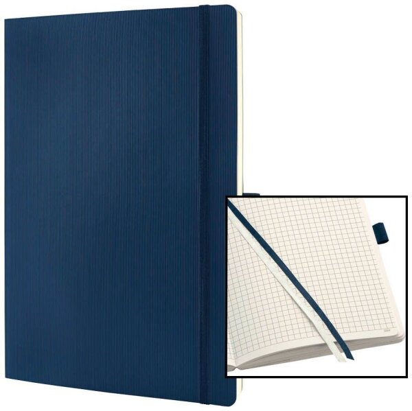 SIGEL Notizbuch Conceptum® ca. DIN A4 kariert, blau Softcover 194 Seiten, 1 St.