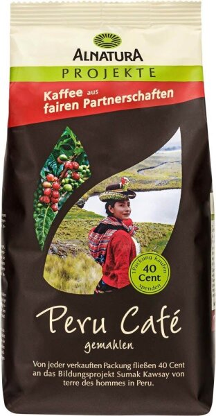 ALNATURA Peru Café Bio-Kaffee, gemahlen, Arabicabohnen 500 g