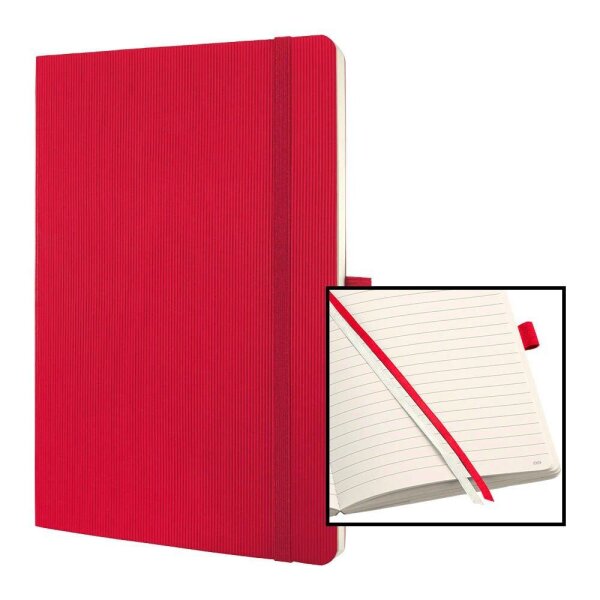 SIGEL Notizbuch Conceptum® ca. DIN A5 liniert, rot Softcover 194 Seiten, 1 St.