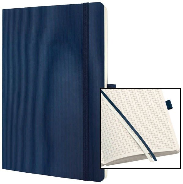 SIGEL Notizbuch Conceptum® ca. DIN A5 kariert, dunkelblau Softcover 194 Seiten, 1 St.