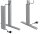 Kerkmann Move 3 tube elektrisch höhenverstellbarer Schreibtisch grafit L-Form, T-Fuß-Gestell silber 180,0 x 80,0 cm