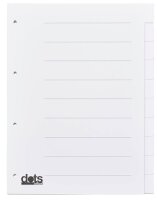dots Ordnerregister DIN A4 Vollformat blanko weiß...