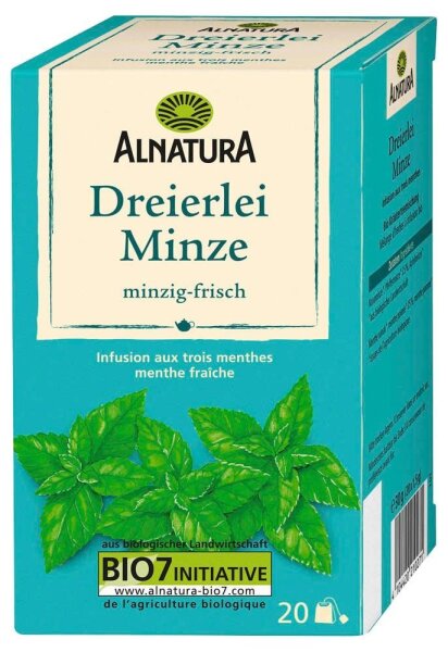 ALNATURA Dreierlei Minze Bio-Tee 20 Portionen