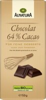 ALNATURA Bio 64% Cacao Schokolade 150,0 g  ( 4309890001 )