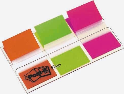Post-it® Index Haftmarker farbsortiert 3x 20 Streifen