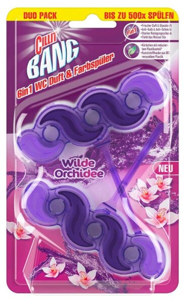 CILLIT BANG 6in1 WC-Duftspüler Wilde Orchidee, 2 St.