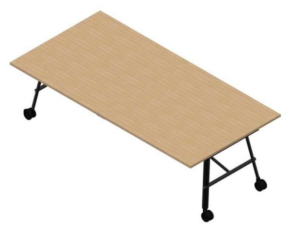 Quadrifoglio Konferenztisch SERENITY eiche rechteckig, A-Gestell grau, 240,0 x 120,0 x 75,0 cm