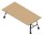 Quadrifoglio Konferenztisch SERENITY eiche rechteckig, A-Gestell grau, 240,0 x 120,0 x 75,0 cm