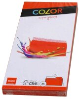 ELCO Briefumschläge Color DIN lang ohne Fenster intensivrot haftklebend 25 St.
