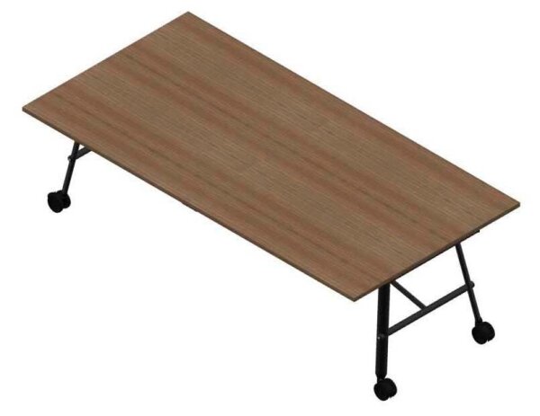 Quadrifoglio Konferenztisch SERENITY nussbaum rechteckig, A-Gestell grau, 240,0 x 120,0 x 75,0 cm