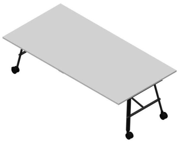 Quadrifoglio Konferenztisch SERENITY grau rechteckig, A-Gestell grau, 240,0 x 120,0 x 75,0 cm