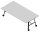 Quadrifoglio Konferenztisch SERENITY grau rechteckig, A-Gestell grau, 240,0 x 120,0 x 75,0 cm