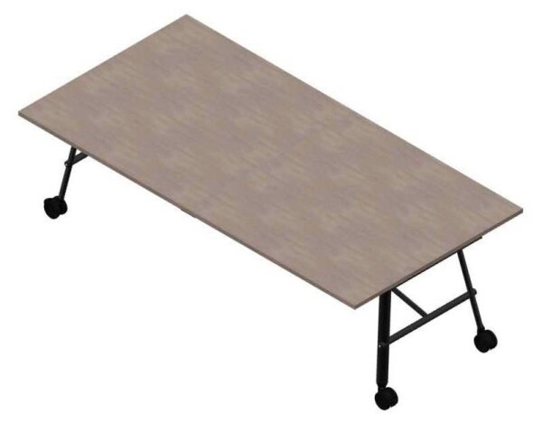 Quadrifoglio Konferenztisch SERENITY beton rechteckig, A-Gestell grau, 240,0 x 120,0 x 75,0 cm