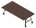 Quadrifoglio Konferenztisch SERENITY eukalyptus rechteckig, A-Gestell grau, 240,0 x 120,0 x 75,0 cm