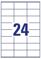 AVERY Zweckform Etiketten 6122 weiß 70,0 x 36,0 mm, 10 Blatt