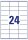 AVERY Zweckform Etiketten 6122 weiß 70,0 x 36,0 mm, 10 Blatt