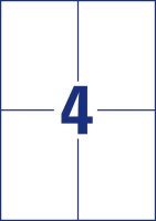 AVERY Zweckform Etiketten 6124 weiß 105,0 x 148,0 mm, 10 Blatt