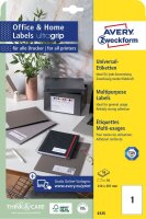 AVERY Zweckform Etiketten 6125 weiß 210,0 x 297,0...
