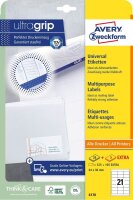 AVERY Zweckform Etiketten 6170 weiß 64,0 x 36,0 mm,...