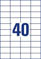 AVERY Zweckform Etiketten 3651-200 weiß 52,5 x 29,7 mm, 220 Blatt