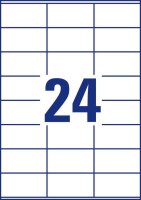 AVERY Zweckform Etiketten 3475-200 weiß 70,0 x 36,0 mm, 220 Blatt