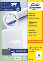 AVERY Zweckform Etiketten 3669-200 weiß 70,0 x 50,8...