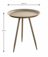 HAKU Möbel Beistelltisch rund Metall grün 44,0...
