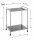 HAKU Möbel Servierwagen grau 50,0 x 36,0 x 69,0 cm