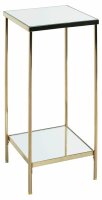 HAKU Möbel Beistelltisch rechteckig Glas gold 28,0 x...