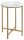 HAKU Möbel Beistelltisch rund MDF-Platte gold-weiß 39,0 x 39,0 x 53,0 cm, 1 St.