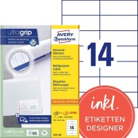 AVERY Zweckform Etiketten 3653-200 weiß 105,0 x...