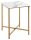 HAKU Möbel Beistelltisch rechteckig MDF-Platte gold-weiß 39,0 x 39,0 x 55,0 cm, 1 St.