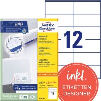 AVERY Zweckform Etiketten 3424-200 weiß 105,0 x...